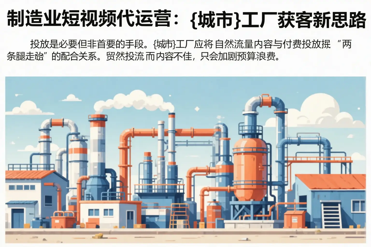 制造业短视频代运营:市中工厂获客新思路